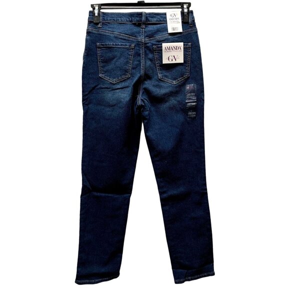 Gloria Vanderbilt Amanda Jeans Womens 8 Average Madison Dark Wash Magic Stretch - Picture 2 of 16
